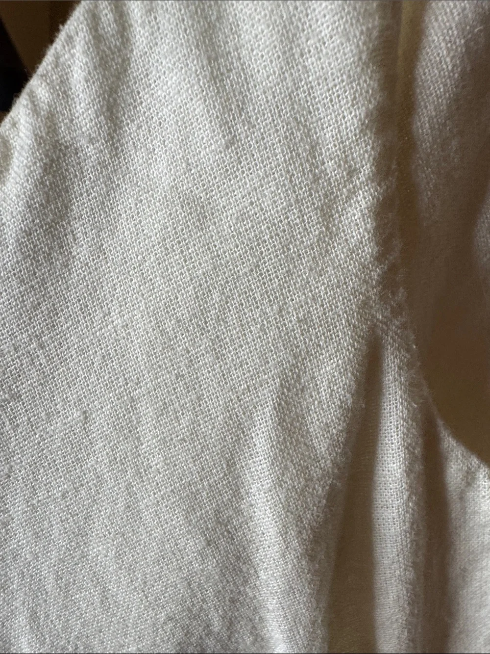 Free People Intimately Ivory Linen Blend Tiered Mini Dress Medium Cottagecore